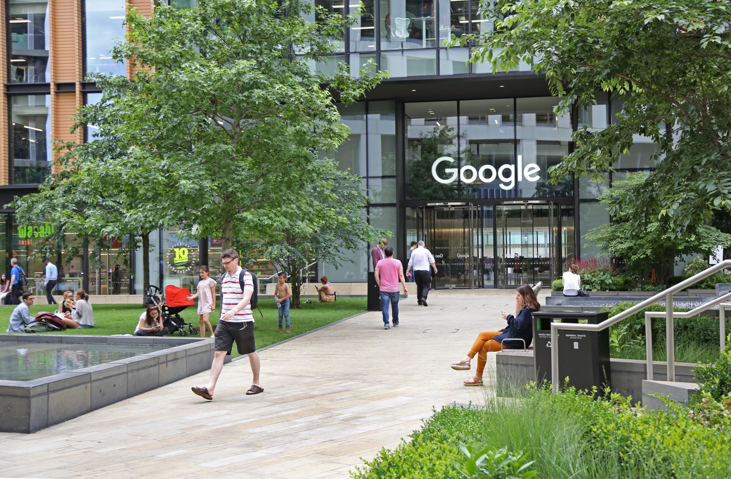 Destination London: Google’s offices in St Pancras. Weinstein is working to maintain the company’s interest in the UK