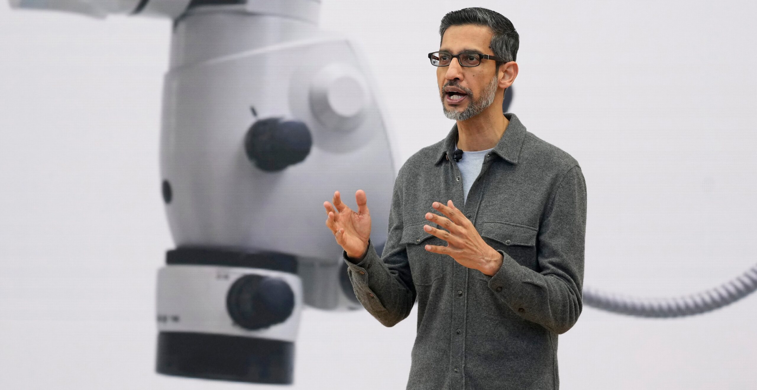 Alphabet chief executive Sundar Pichai faces an existential threat if Google searches are edged out on Apple devices